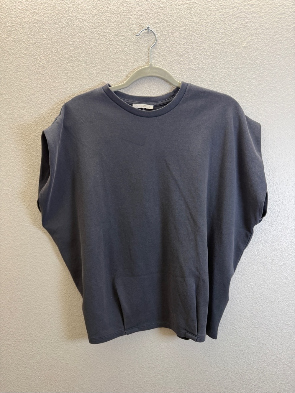 Zara Oversized Boxy T-Shirt in Charcoal Gray